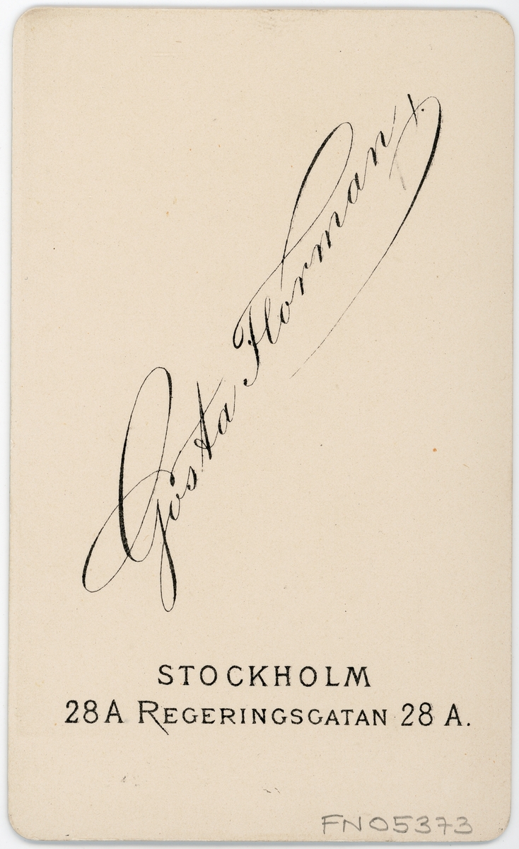 Kabinettsfotografi - Allan Hallström, Stockholm