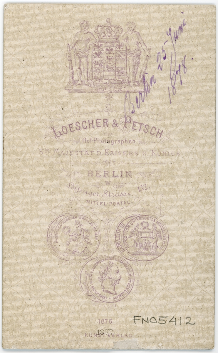 Kabinettsfotografi - Otto von Bismarck, Berlin 1878