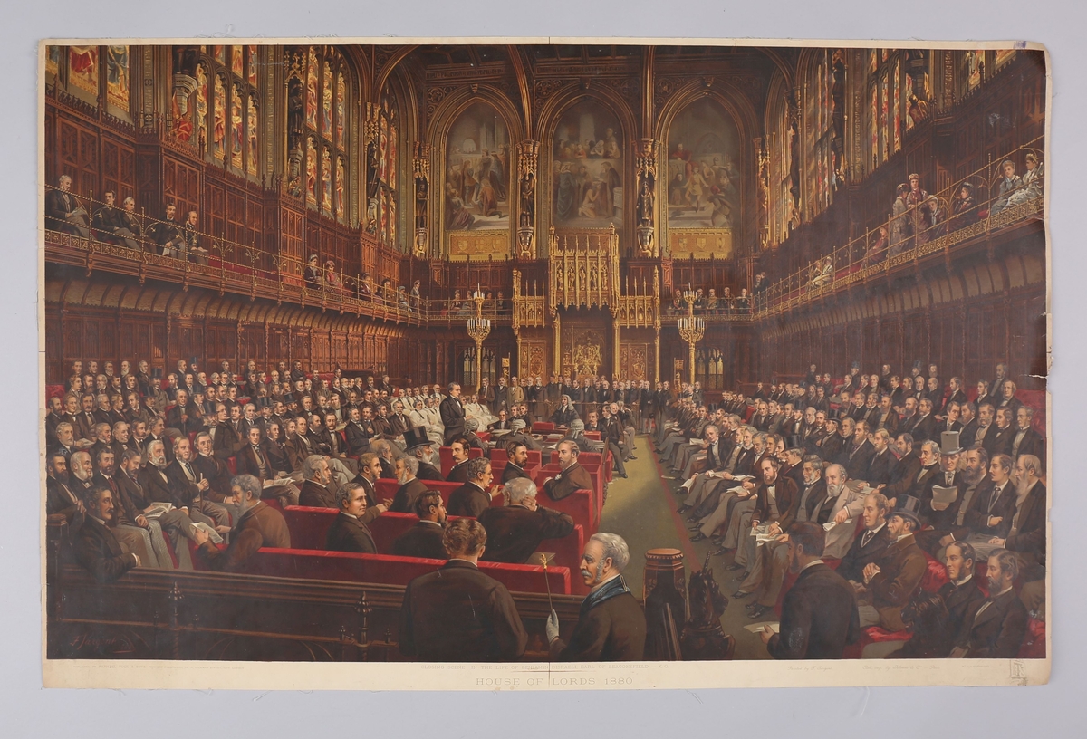 Scene fra det britiske Overhuset.