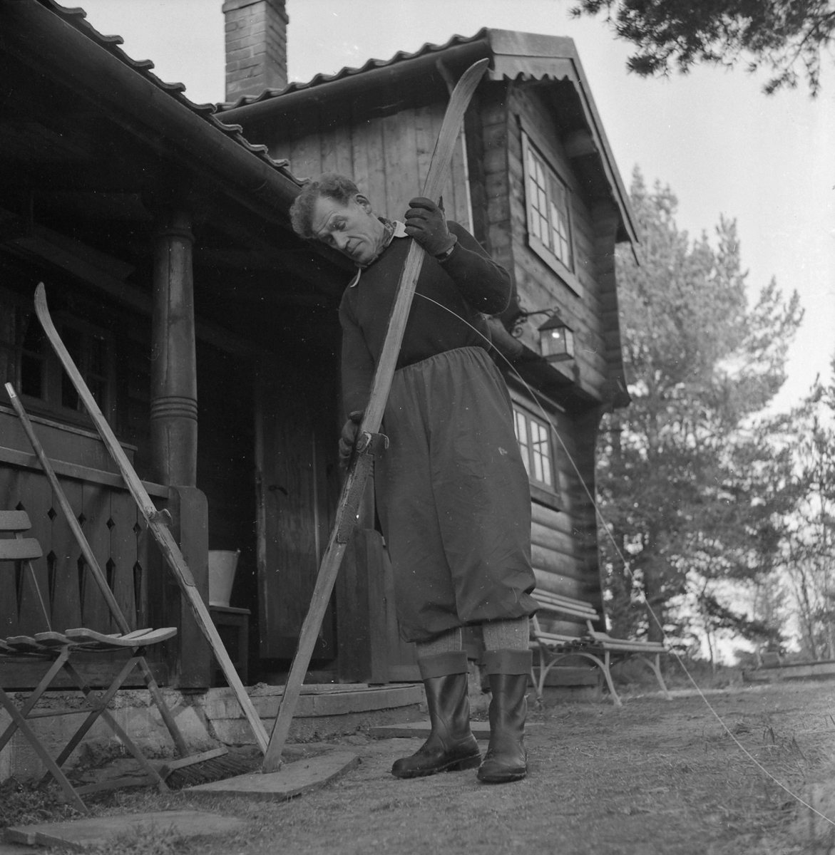 Olav Wullum i Hytta på Lian