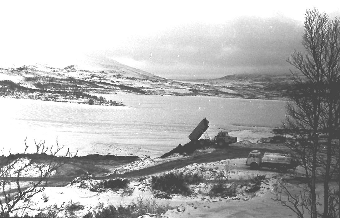 Kraftutbygging i Falningsjøen, nov. -82. 