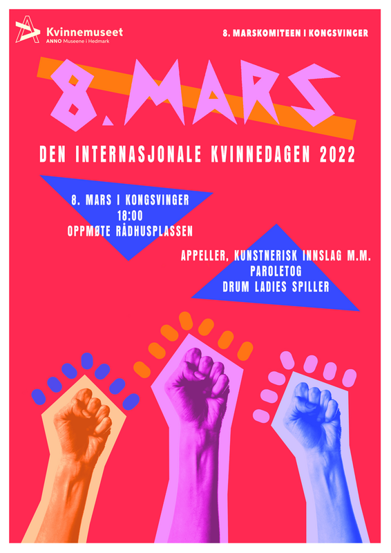 8. mars-plakat 2022, Kongsvinger (Foto/Photo)