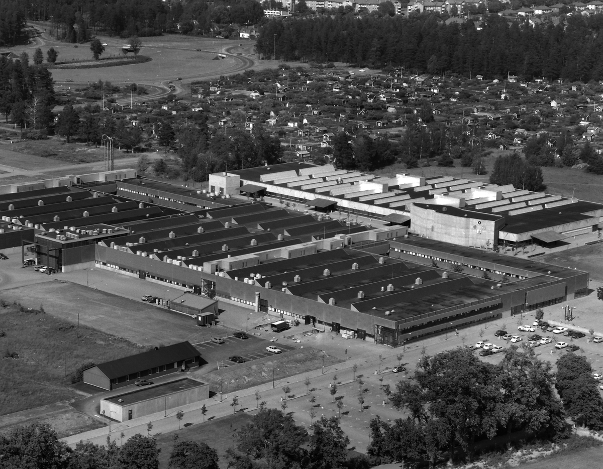 Flygbild Linköpings Universitet, 1978. Bilder från staden Linköping. 