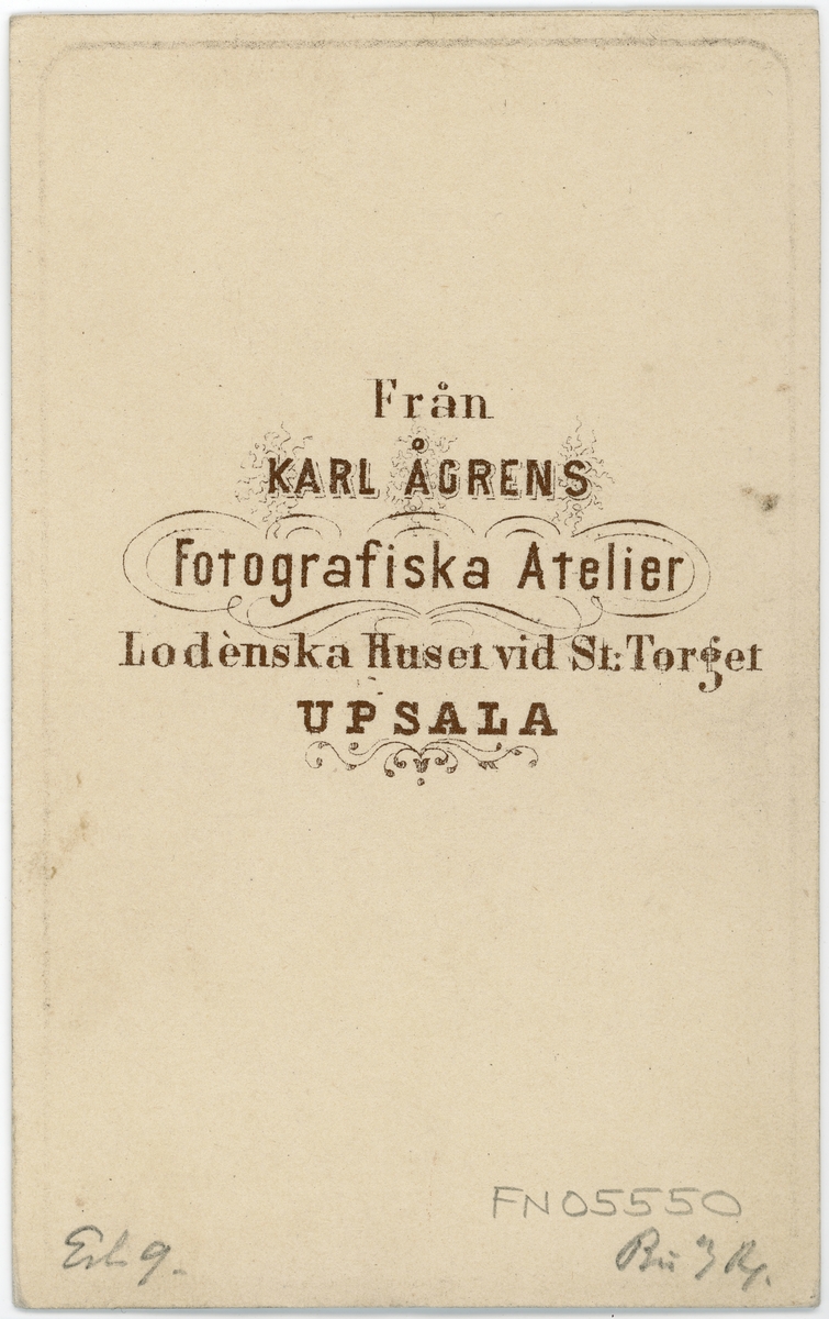 Kabinettsfotografi - kvinna, Uppsala