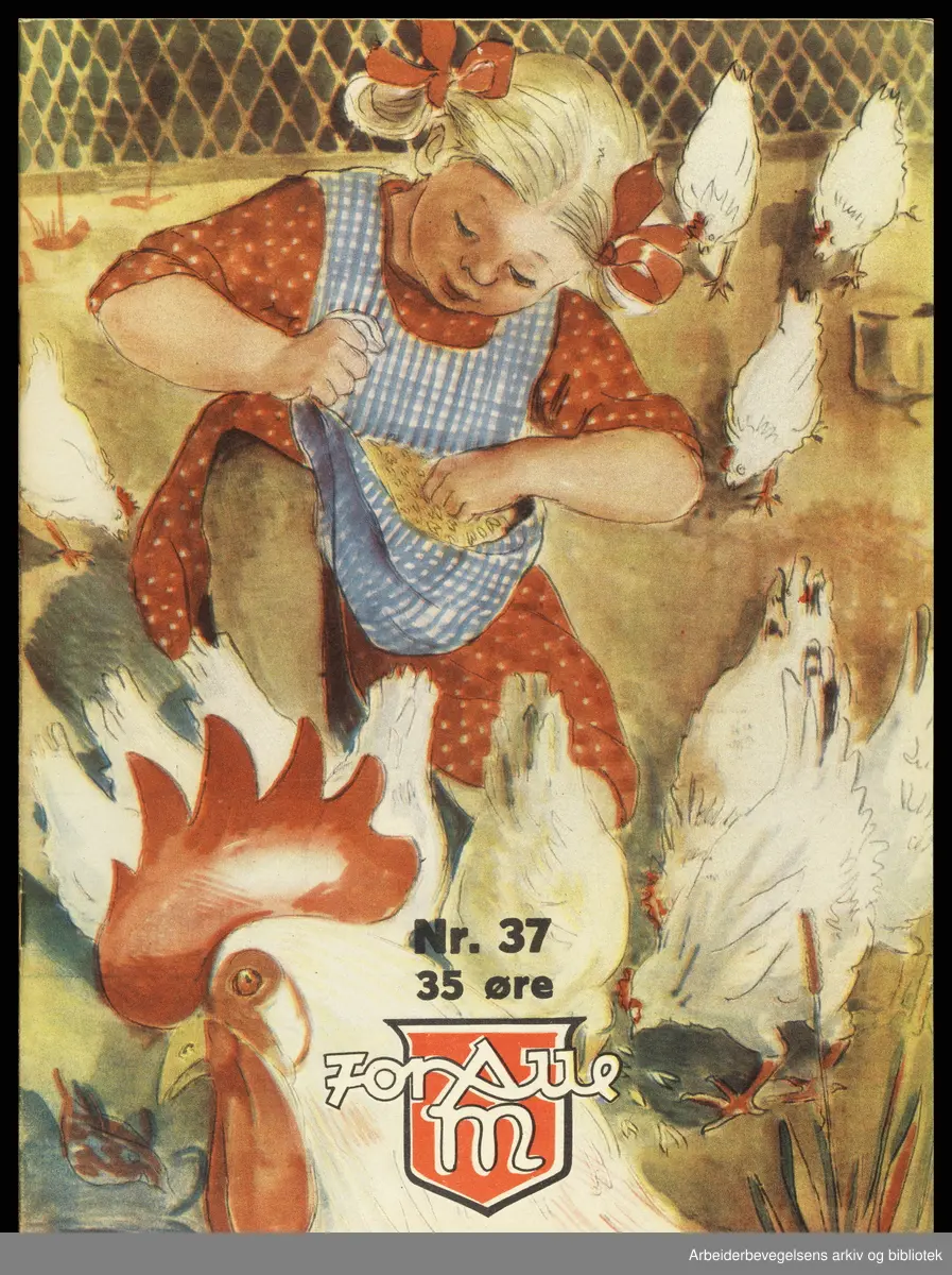 Arbeidermagasinet - Magasinet for alle. Forside. Nr. 37. 1938 ...