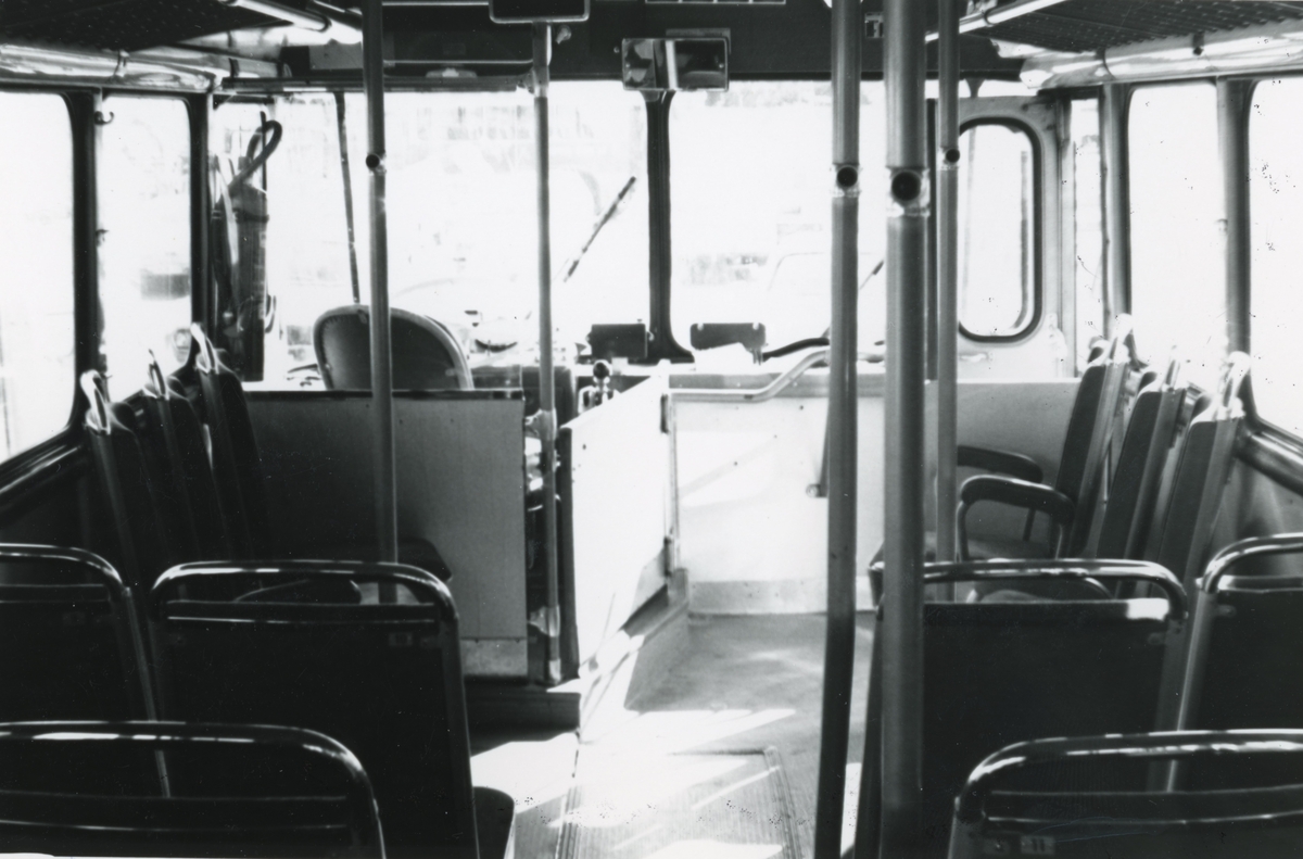 Buss nr 50, Linköpingstrafiken år 1981. Reg. nr GDF 518, Volvo B 65506, ch.nr 655 - 1713, antal pasagerare 71. Såld 8/9 1982 till Arboga.
