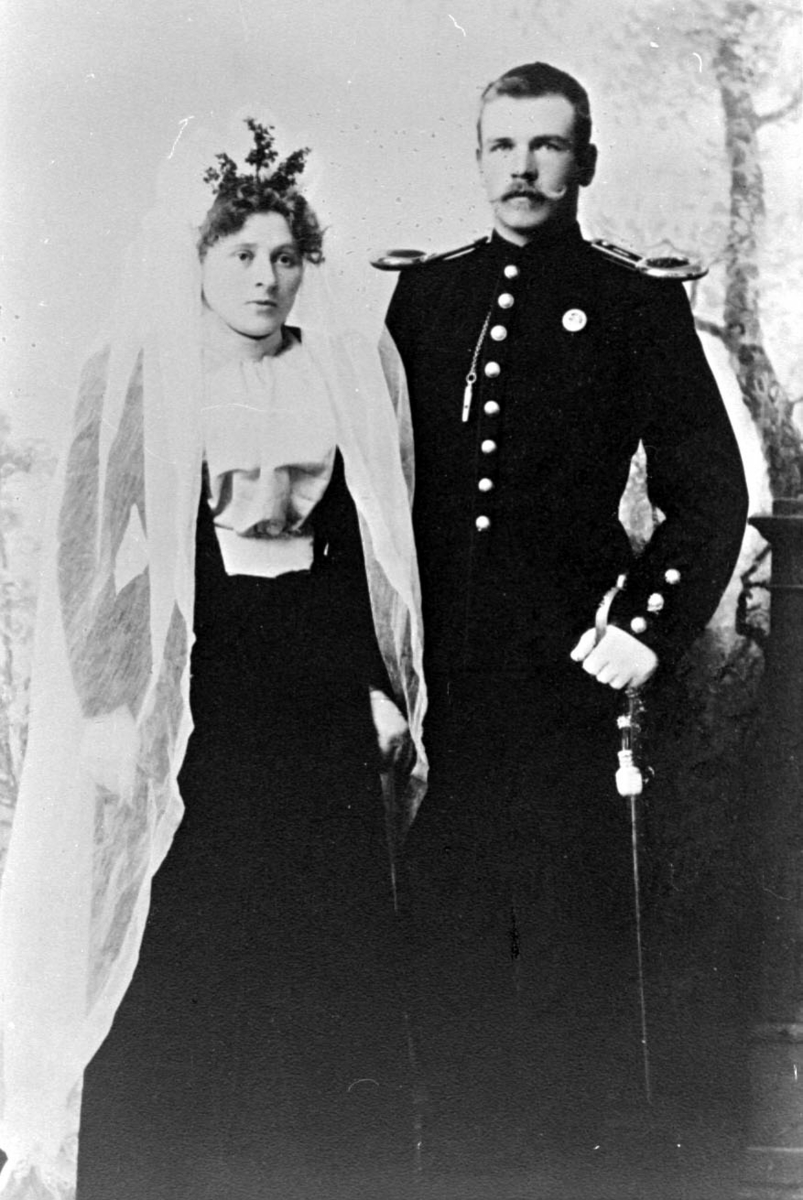 Brudeparet Martha Sofie Sørensen og Andreas Johansen Kvam.