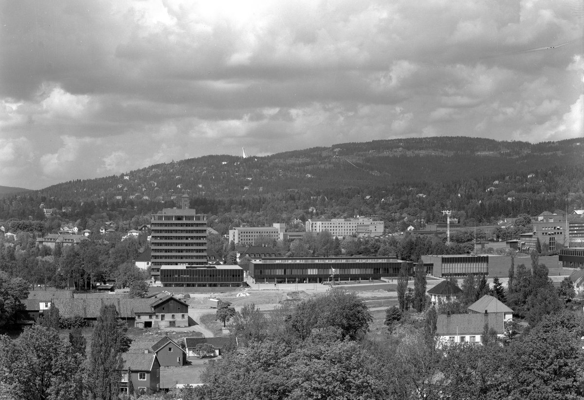utsikt over Universitetet i Oslo, Blindern.