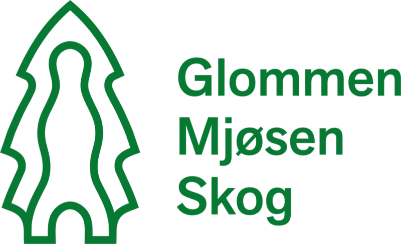 Bildet viser logoen til Glommen Mjøsen Skog