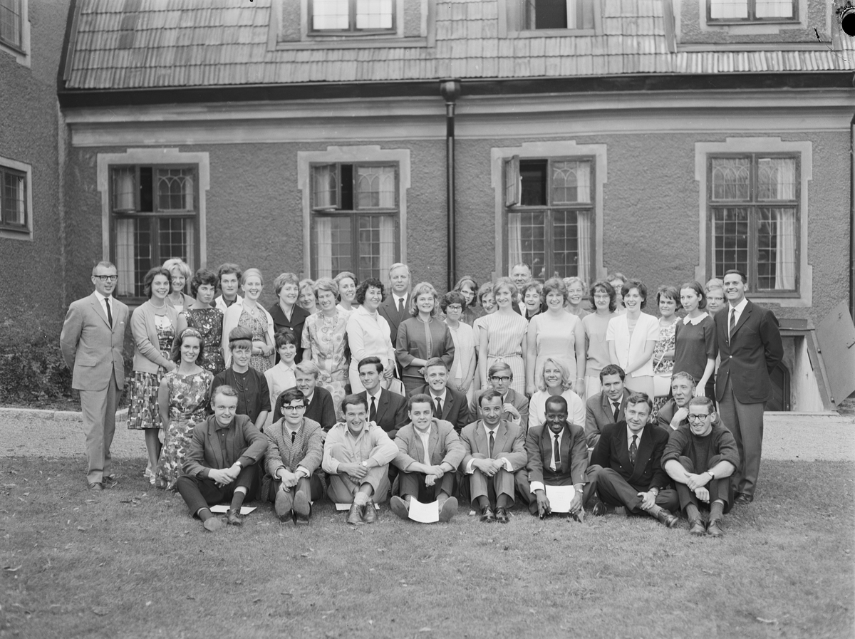Svenska institutets internationella sommarkurs, studiegrupp, Uppsala 1963