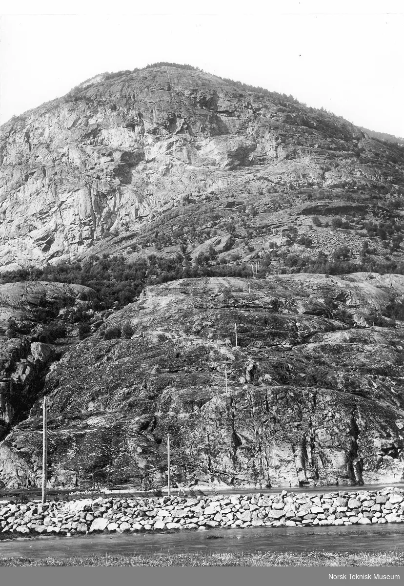 Linjetrasen fra Saltdal opp på fjellet