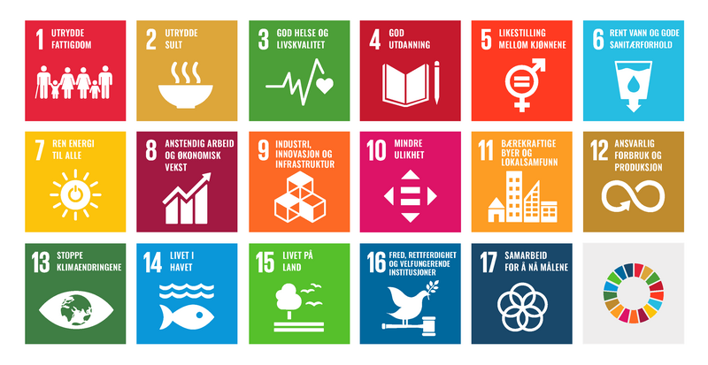 Ikoner FNs bærekraftsmål (Foto/Photo)
