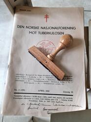 Stempel brukt av Hurdal tuberkulose- og helselag. (Foto/Photo)