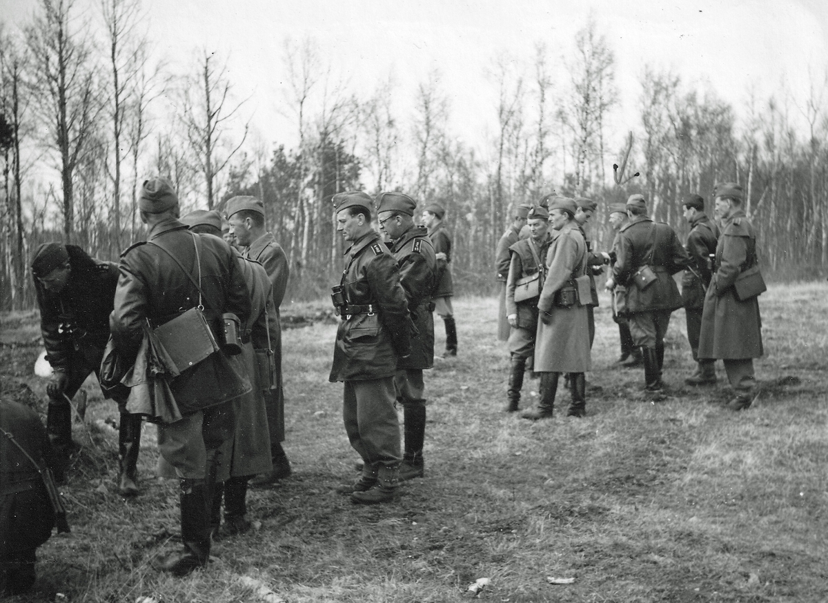 Kurs från Pansartruppskolan på Kråks skjutfält på 1950-talet ...