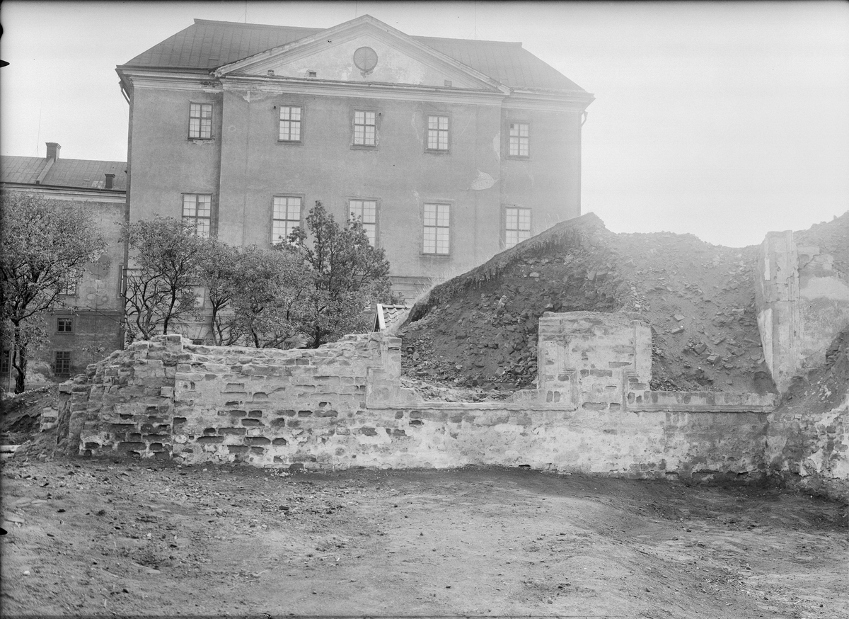 Utgrävning vid södra flygeln, Uppsala slott