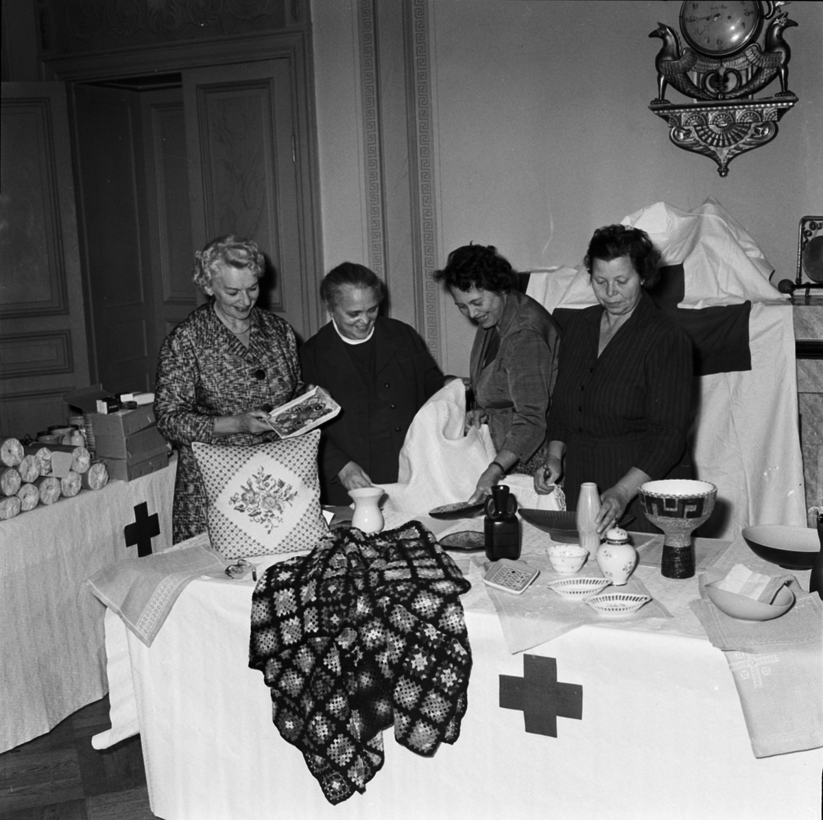 Röda Korset - "Bondkyrko varumässa", Uppsala 1958