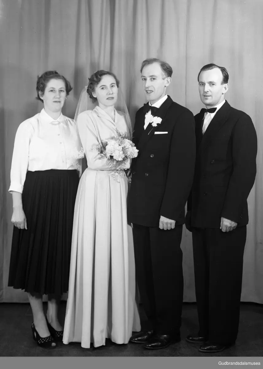 Bryllupsbilder Trygve og Olaug Teigen Gudbrandsdalsmusea / DigitaltMuseum