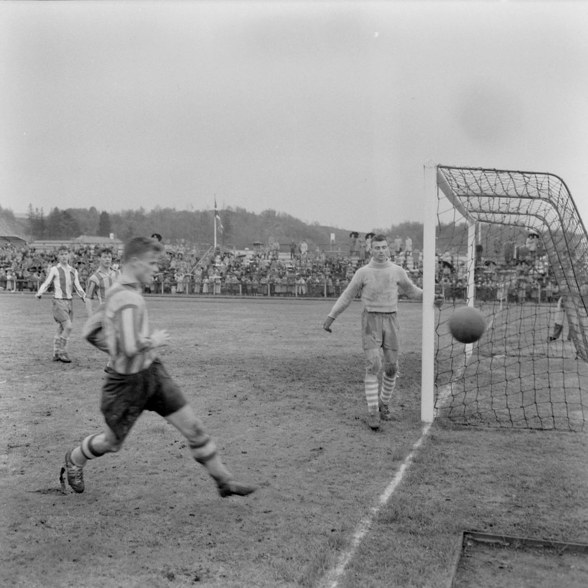 Fotballkamp mellom Freidig og Kvik