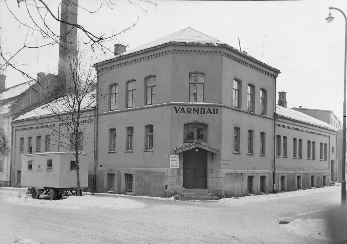 Hjørnegården Kjøpmannsgata/Dronningens gate og Trondhjems Varmbadeanstalts gård