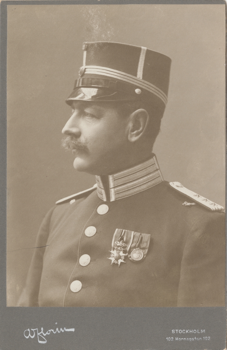 Porträtt av Per Klas Urban von Feilitzen, kapten vid Andra livgrenadjärregementet I 5.