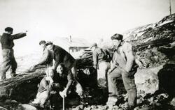 Ukjente vegarbeidere ved Utvorda-Leirfjorden i Flatanger