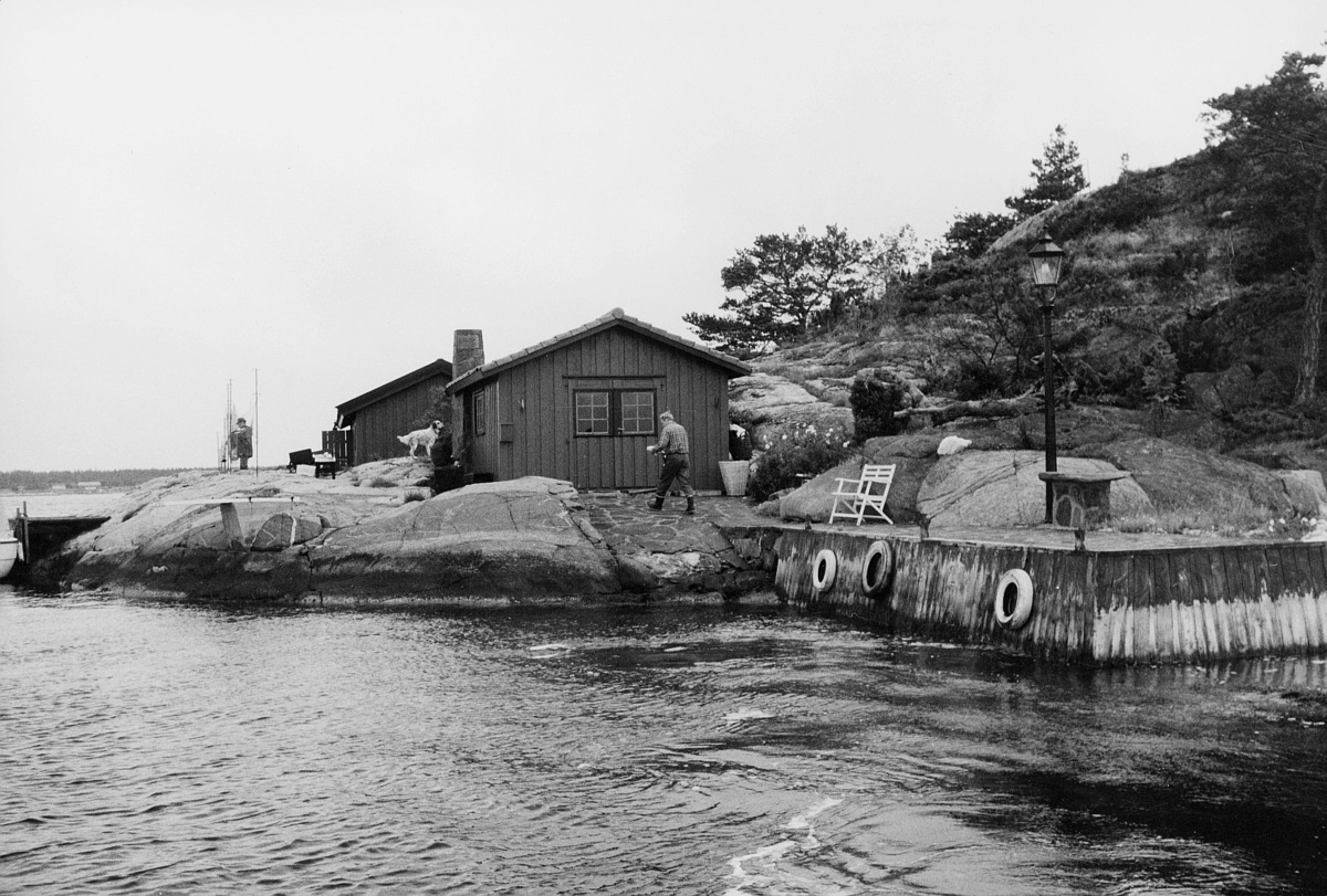transport, båt, Kragerø, brygge, mann med post