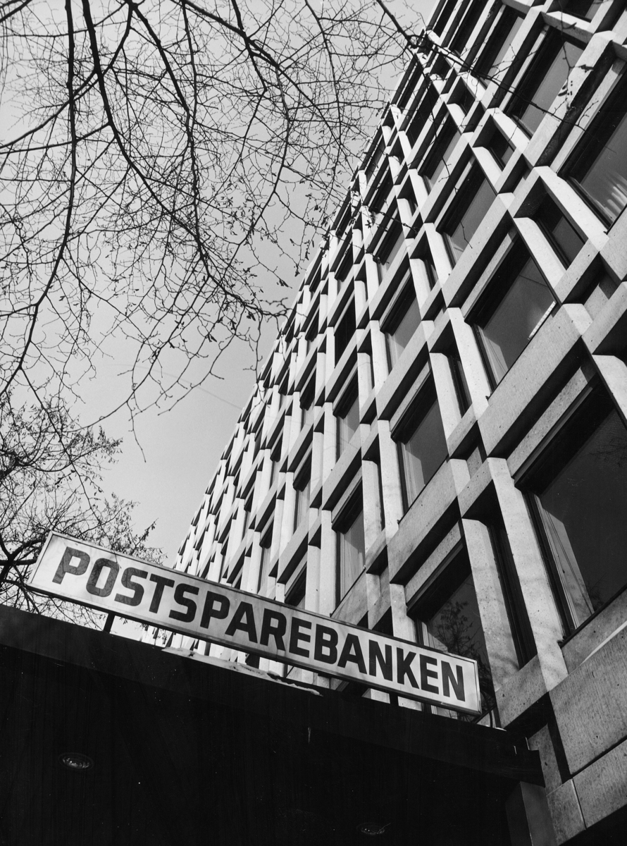 postsparebanken, Postsparebankens hovedkontor, Akersgata 68, Oslo, eksteriør