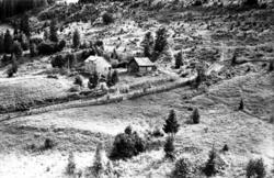 Lillehammer, Vingrom, Flyfoto, Dette er en husmannsplass und