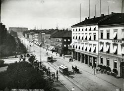 Sporvogner i Oslo - Carl Johans gate 1880-1890