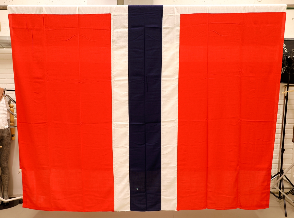 Norsk flagg i ull.