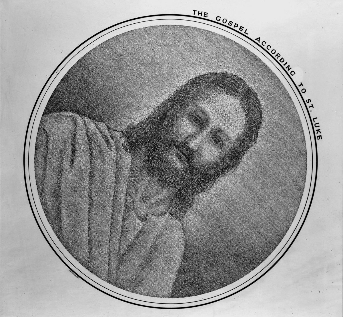 Bilde av Jesus laget av tekst overrakt Buvik kirke av Lee Quang Hyik fra Sør-Korea