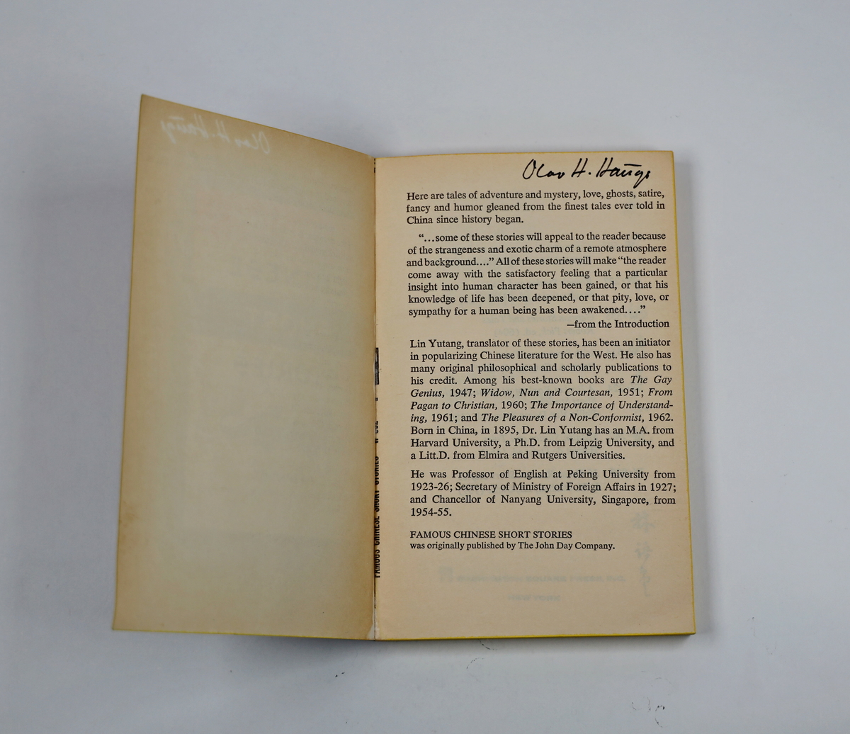 Yutang, Lin Famous Chinese Short Stories Nynorsk kultursentrum