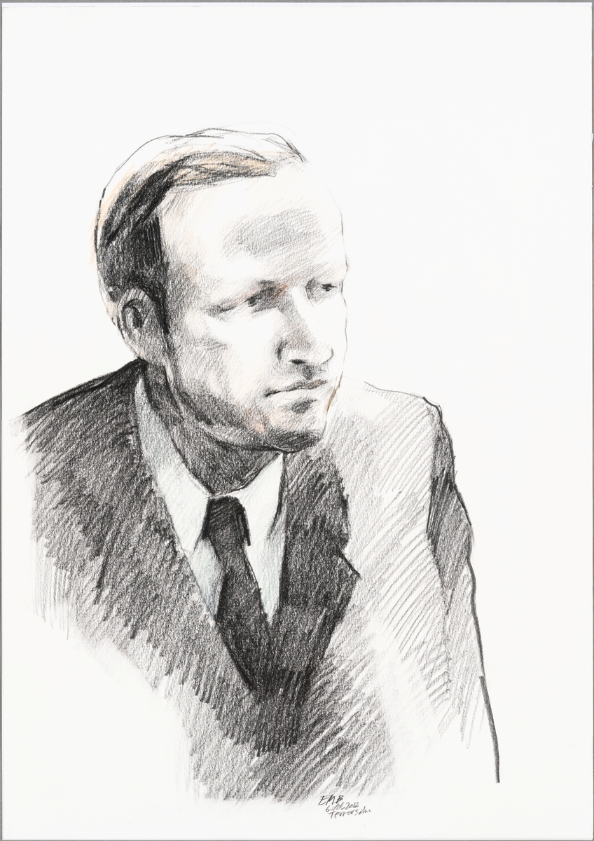 83 rettstegninger fra prosessene mot Anders Behring Breivik etter terroranslaget 22. Juli 2011.
