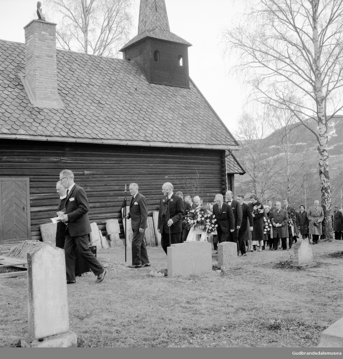 Begravelsen til O. Chr. Jevne