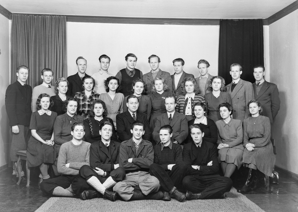 Granum & Eftedals Handelsskole, dagskurs A 19481949, gruppebilde