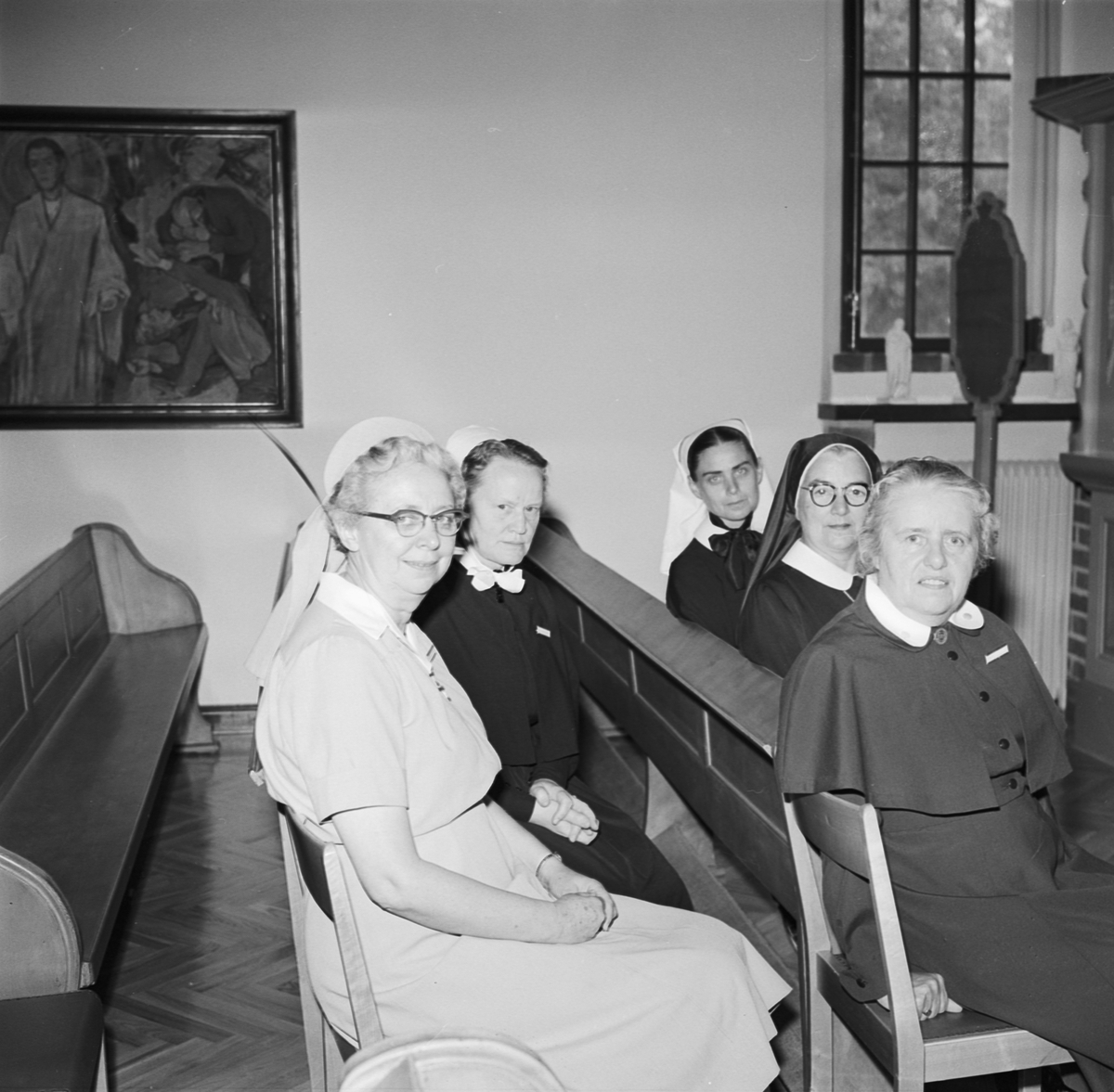 Samariterhemmet, gemenskapsliv och mission diskuterad vid diakonikongress. Uppsala 1960