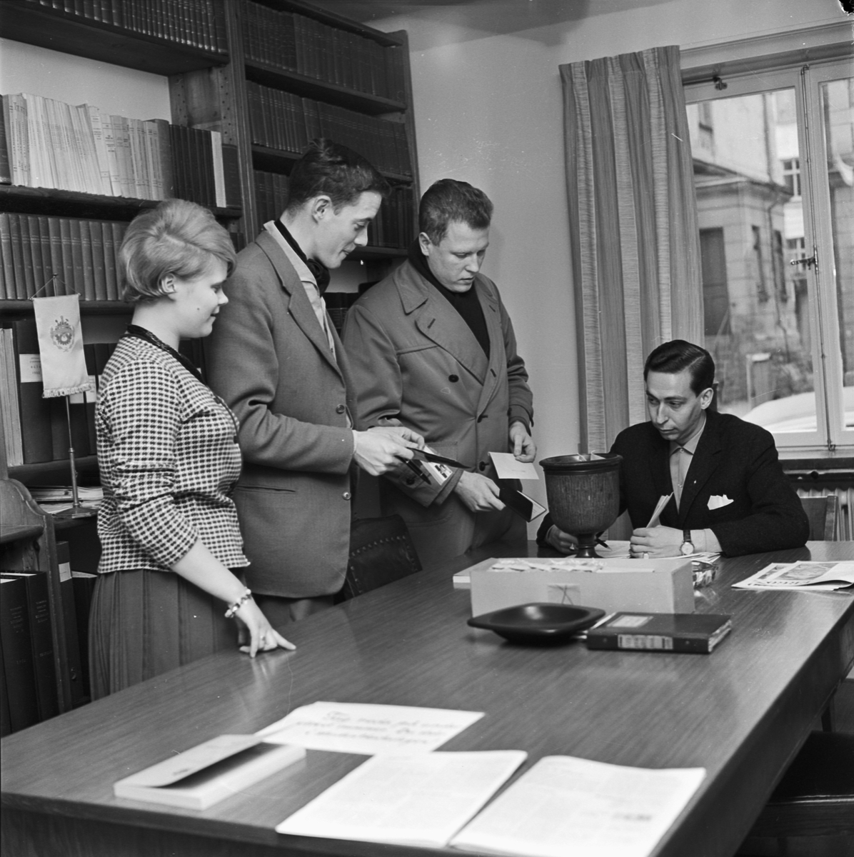 Studentkåren, debatt om val, Uppsala 1961
