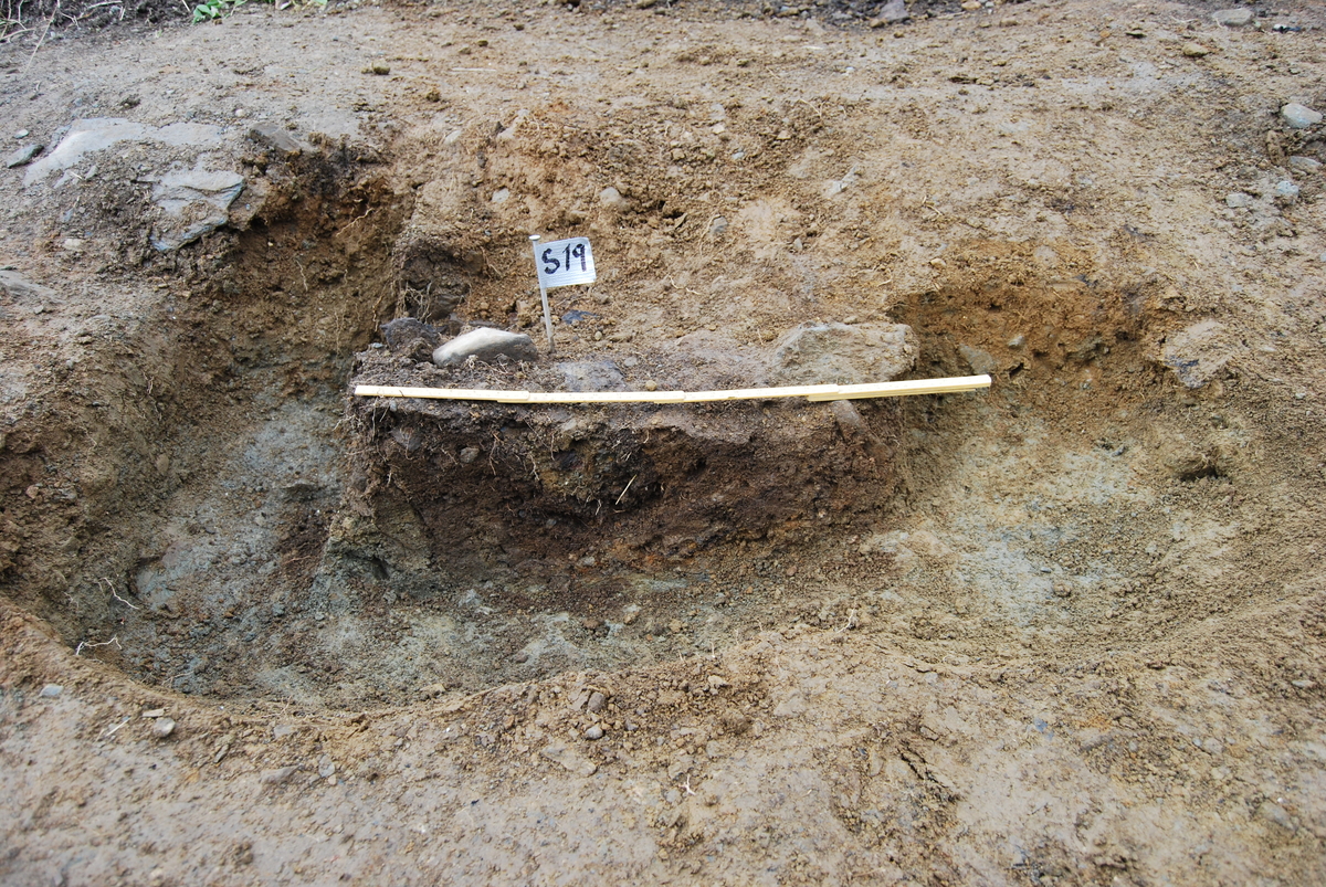 S19, nedgravning, profil