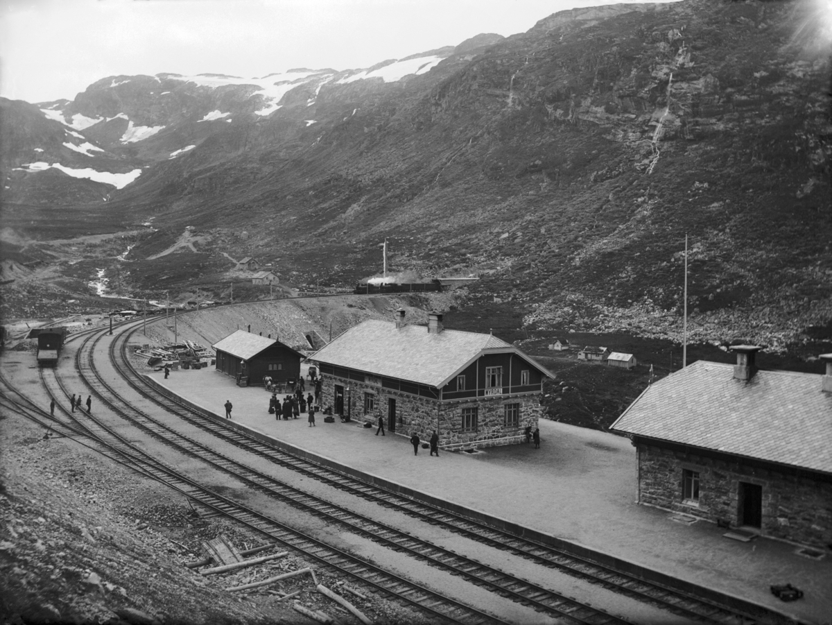 Bergensbanen, Myrdal stasjon
Fotografert 1900 Ca.