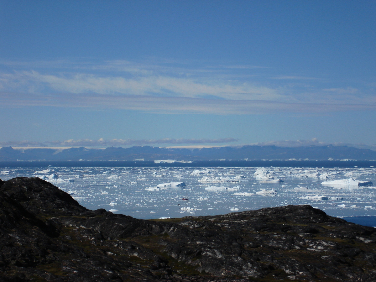 Isfjell i Jacobshavn isfjord, Vest-Grønland.