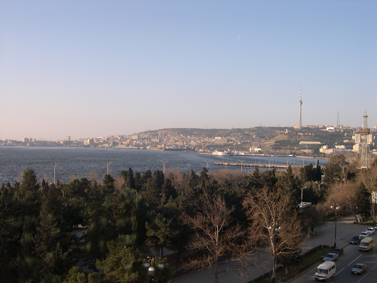 Oversiktsbilde av Baku.