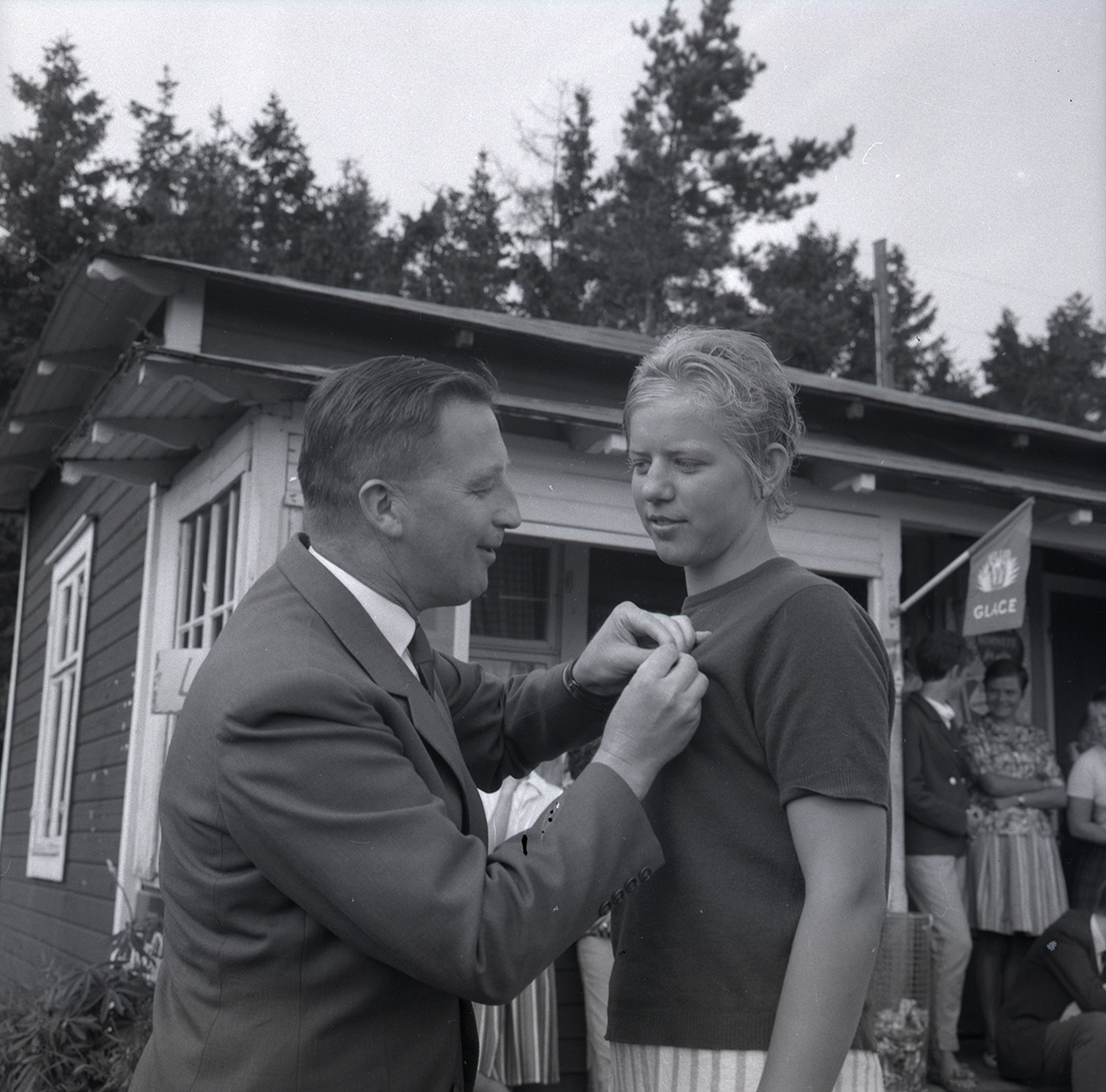 Ölands mästerskap i simning. Medaljutdelning.