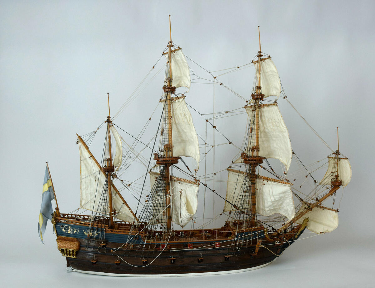 Modell av skeppet "Amarante"