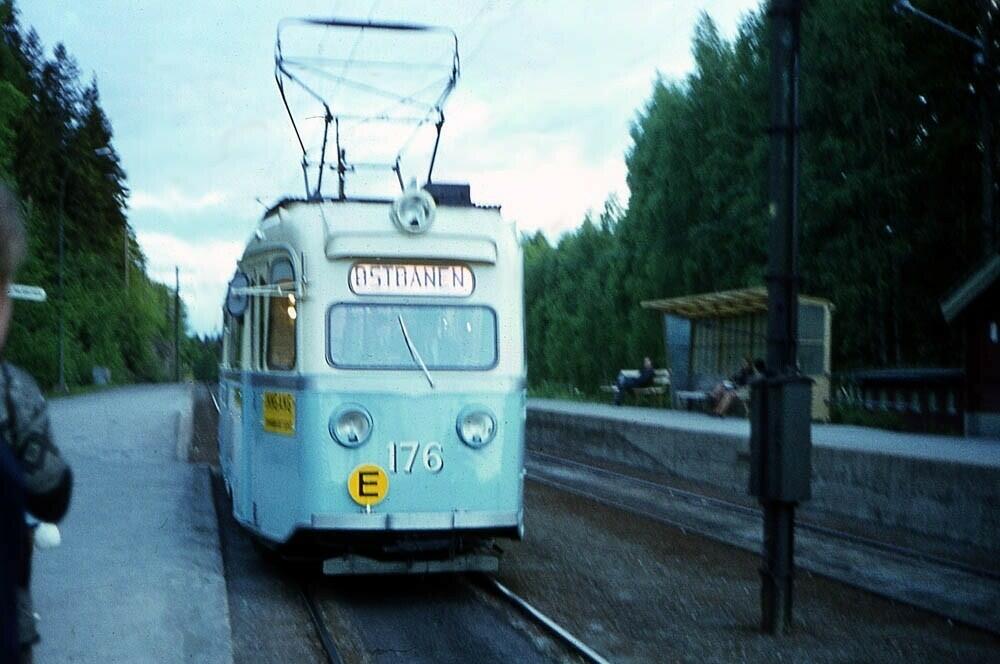 Oslo Sporveier, E1 176, første enmannsvogn, 01.06.1970