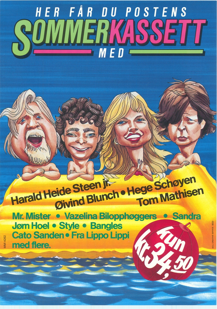 Tosidig plakat med motiv og tekst. Plakaten har tekst på nynorsk og bokmål.