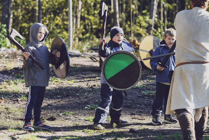 Gøy på Midgard for små vikinger! Foto: Jonas Gusland.