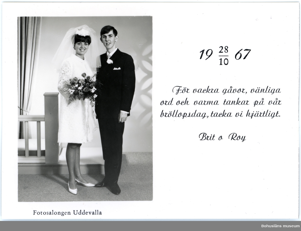 Bröllopspar gifta 28/10 1967.