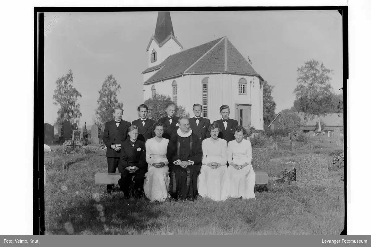 Konfirmasjon 1952 i Vinne kirke, Verdal.