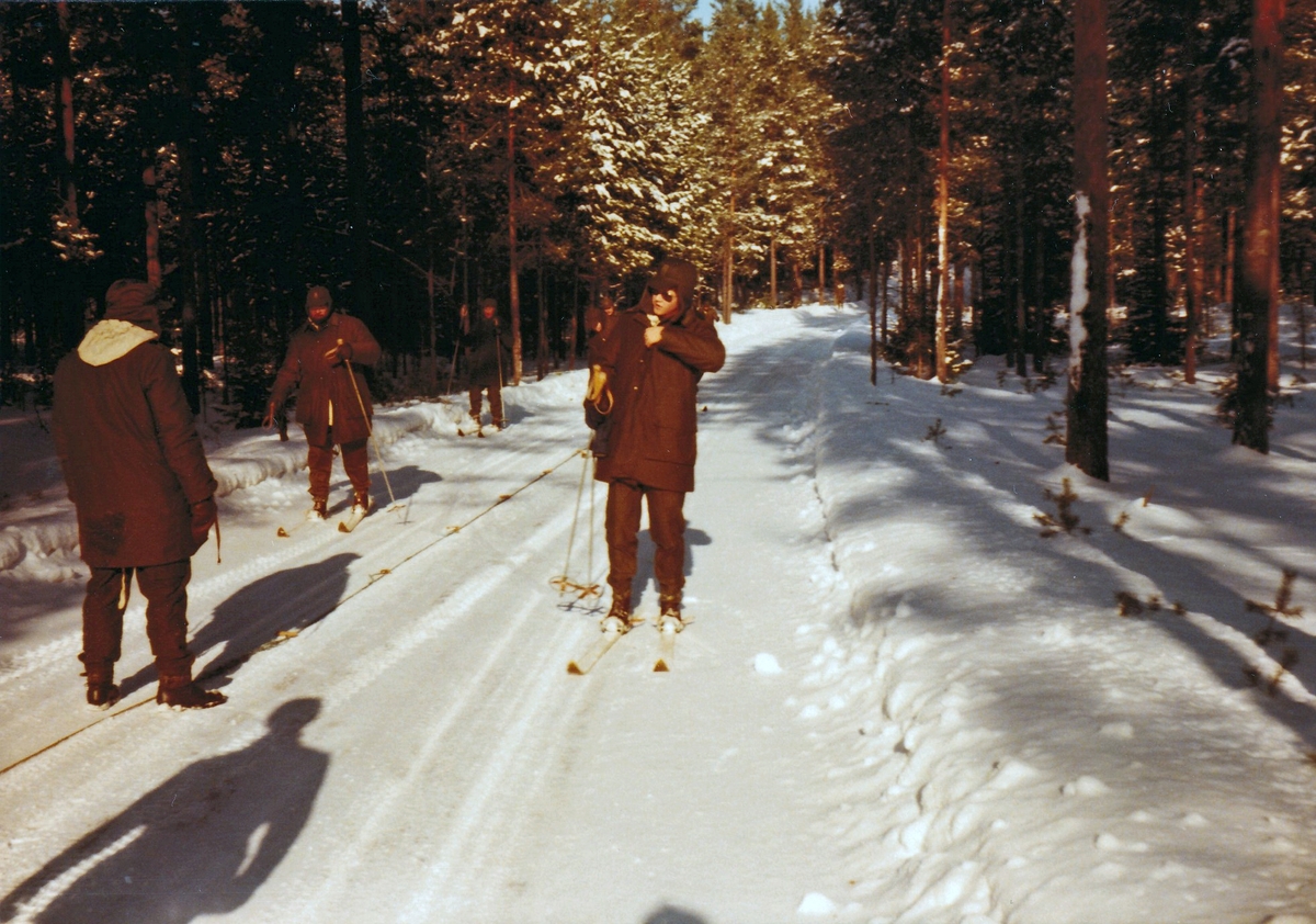 Vinterutbildning med FBU på tidigt 1980-tal.