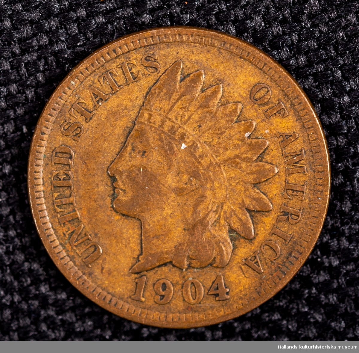 Amerikanskt (USA) mynt. 1 Cent, 1904.